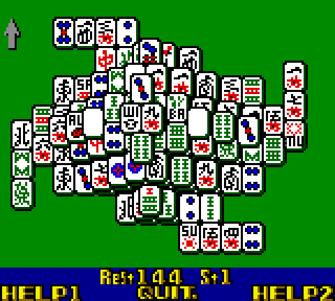 Shanghai II - Game Gear game screenshot (1990) by Sunsoft